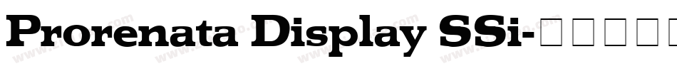 Prorenata Display SSi字体转换